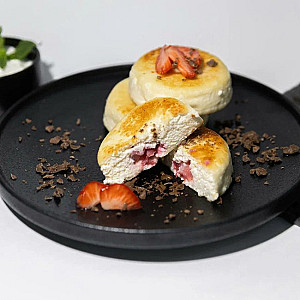 Сырники с клубникой Testo Myaso